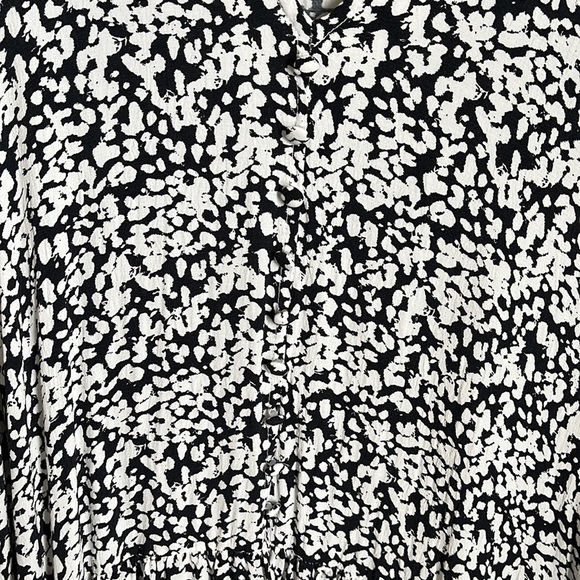 Zara Drop Waist V-neck Dress - Picture 3 of 5